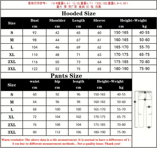 2 Pieces Sets Tracksuit Hooded Men Skull Brand Autumn Winter Sweatshirt +drawstring Pants Male Sport Hoodies Running Sportswear