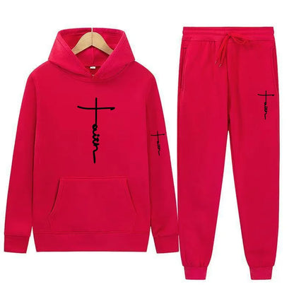 Men's Hooded Sports Suit Sweater Set Warm Outfit for Spring Autumn Winter Brand Low Price Sale 2024  S-3XL