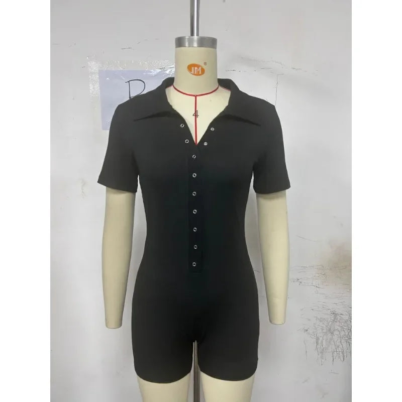 Women's Yoga Jumpsuit Ribbed V-Neck Stretch Waist Sports Jumpsuit Solid Color Sheath Bodycon Playsuits Rompers High Waist