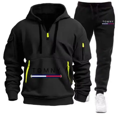 New Mens Tracksuits 2025 Men Sets Sweatshirt+sweatpants Tracksuit Zipper Stand Collar Sports Suit Jogging Fitness Men Clothing
