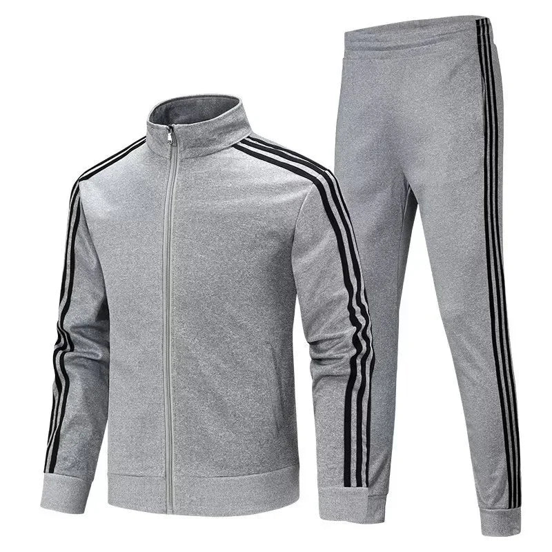 Casual Sportswear Couple Set Men's Sweatpants Women's Ankle Trousers Three Pieces Sport Suit Trendy Brand Origin China