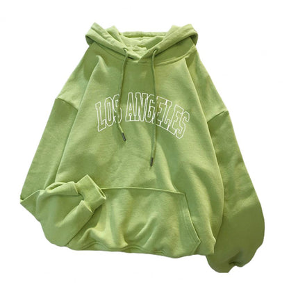 Women Hoodie Hooded Drawstring Loose Pullover Spring Hoodie Sweatshirt for Daily Wear Female Clothing Streetwear