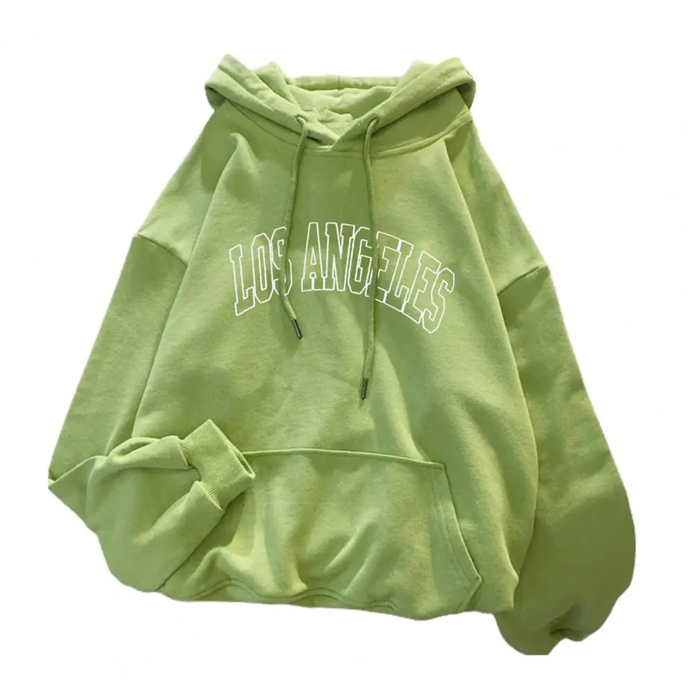 Women Hoodie Hooded Drawstring Loose Pullover Spring Hoodie Sweatshirt for Daily Wear Female Clothing Streetwear