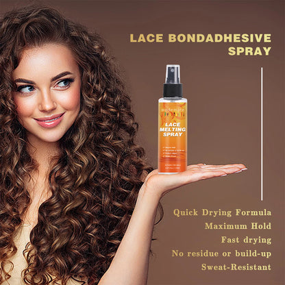 Melting Spray for Lace Wig Long Lasting Invisible Lace Melting Spray Quick Drying Melt Band Wigs Accessories 120ml