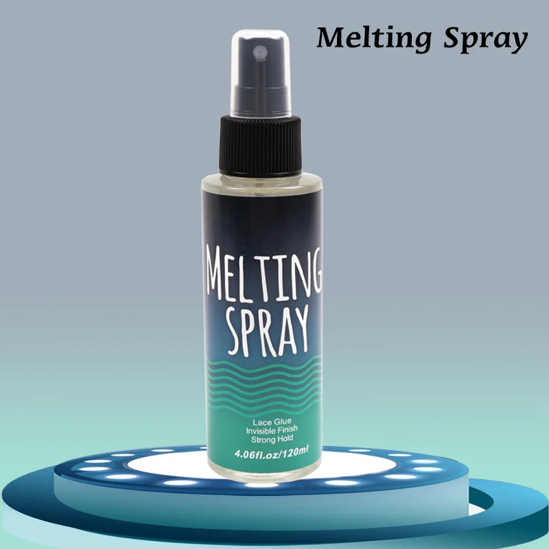 Lace Melting Spray For Lace Wigs Lace Wig Glue Waterproof Glue Spray Invisible Lace Glue Spray For Wigs Melt 120Ml/Bottle