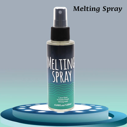 Lace Melting Spray For Lace Wigs Lace Wig Glue Waterproof Glue Spray Invisible Lace Glue Spray For Wigs Melt 120Ml/Bottle