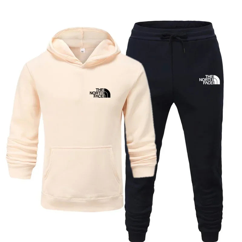 2025 Autumn New print Men's Women Fashion Casual Tracksuits Outdoor Fitness Jogging Hooded Sets Sports Luxury Hoodie+Pants Suit