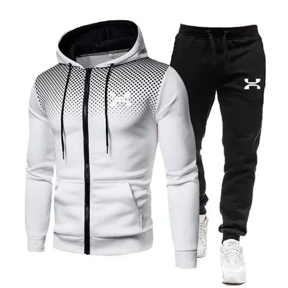 2024 Fashion Tracksuit For Men Hoodie Fitness Gym Clothing Men Running Set Sportswear Jogger Men's Tracksuit Winter Suit Sports