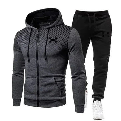 2024 Fashion Tracksuit For Men Hoodie Fitness Gym Clothing Men Running Set Sportswear Jogger Men's Tracksuit Winter Suit Sports