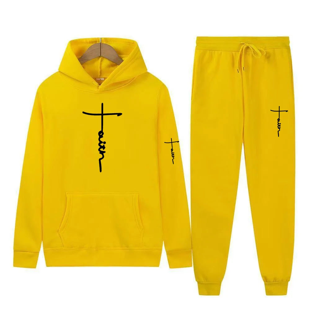 Men's Hooded Sports Suit Sweater Set Warm Outfit for Spring Autumn Winter Brand Low Price Sale 2024  S-3XL