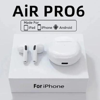 Pro 6 TWS Bluetooth Earphones High quality gaming headset Wireless Noise Cancelling Headset with Mic Earbuds for iPhone Android