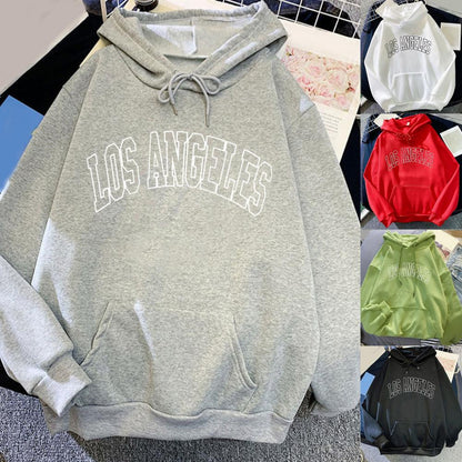 Women Hoodie Hooded Drawstring Loose Pullover Spring Hoodie Sweatshirt for Daily Wear Female Clothing Streetwear