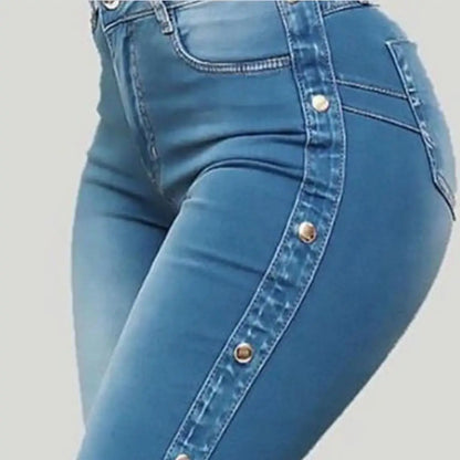 Stylish Flare Jeans  Control Tummy Skin-Touch Skinny Flare Jeans  Women Wide Leg Flare Denim Trousers