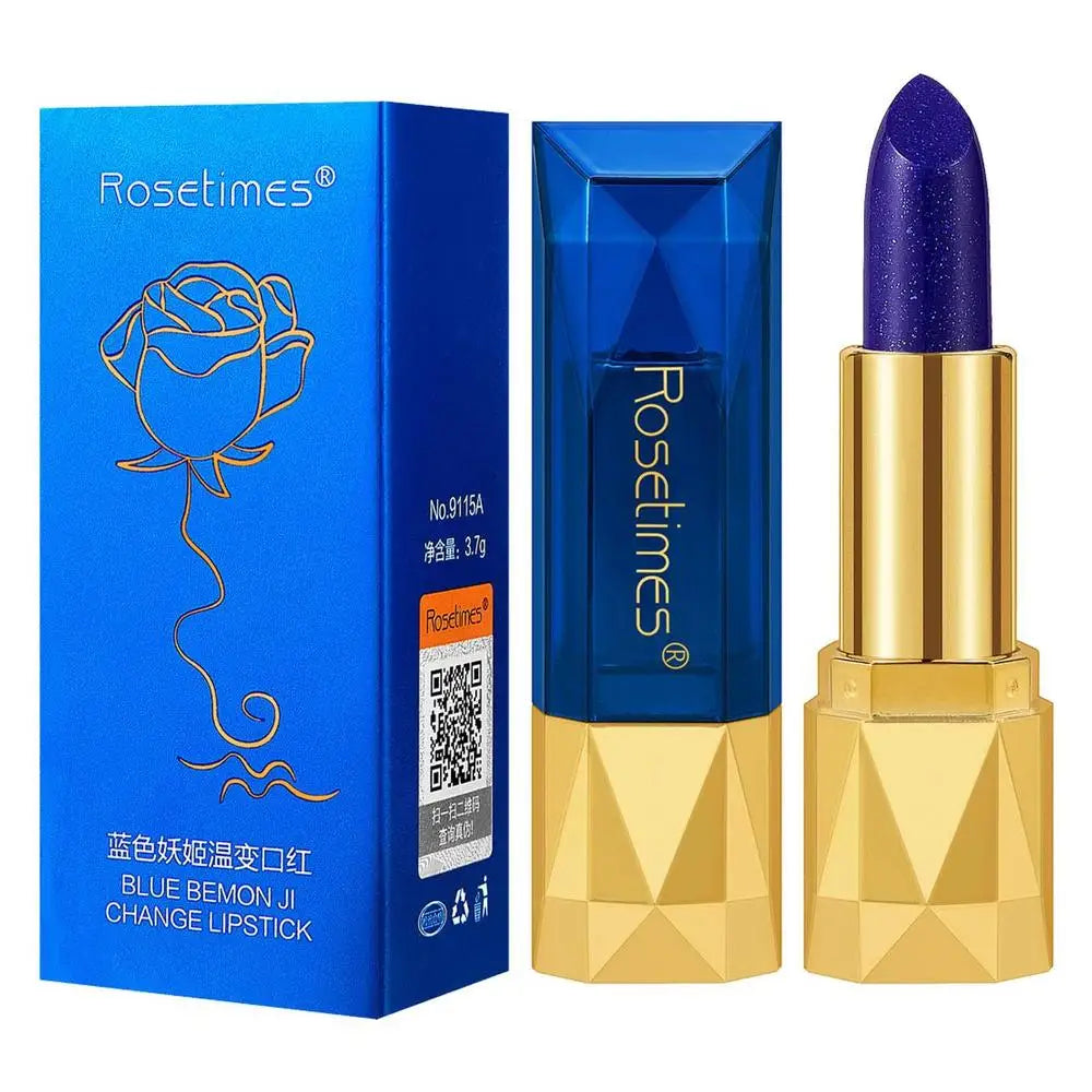 Color Changing Lipstick Magical Blue Lipstick Color Change Lipstick Moisturizing Non-stick Cup Waterproof Lip Gloss For Women