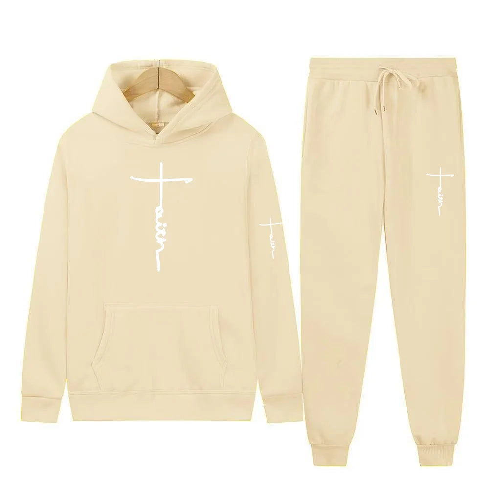 Men's Hooded Sports Suit Sweater Set Warm Outfit for Spring Autumn Winter Brand Low Price Sale 2024  S-3XL